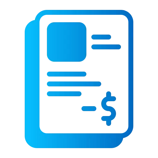 銀行對賬單圖標